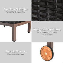 Load image into Gallery viewer, Gymax 2PC Adjustable Patio Rattan Recliner Chaise Lounge Chair w/ Cushion Wheels