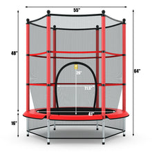 Load image into Gallery viewer, Gymax Kids Youth Jumping Round Trampoline Exercise W/ Safety Pad