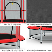 Load image into Gallery viewer, Gymax Kids Youth Jumping Round Trampoline Exercise W/ Safety Pad