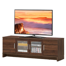 Load image into Gallery viewer, Gymax TV Stand Media Entertainment Center for TV's up to 70'' w/ Storage Cabinet Walnut