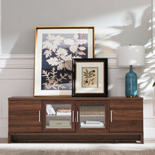 Load image into Gallery viewer, Gymax TV Stand Media Entertainment Center for TV's up to 70'' w/ Storage Cabinet Walnut