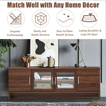 Load image into Gallery viewer, Gymax TV Stand Media Entertainment Center for TV's up to 70'' w/ Storage Cabinet Walnut