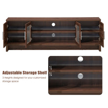 Load image into Gallery viewer, Gymax TV Stand Media Entertainment Center for TV's up to 70'' w/ Storage Cabinet Walnut