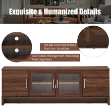 Load image into Gallery viewer, Gymax TV Stand Media Entertainment Center for TV's up to 70'' w/ Storage Cabinet Walnut