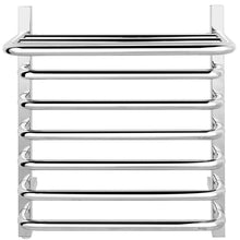 Load image into Gallery viewer, Gymax 10-Bar Wall Mounted Towel Warmer Stainless Steel Plug-in Towel Rack w/ Top Shelf