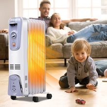 Load image into Gallery viewer, Gymax 1500W Oil Filled Space Heater Radiator w/ Adjustable Thermostat Home Office