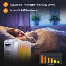 Load image into Gallery viewer, Gymax 1500W Oil Filled Space Heater Radiator w/ Adjustable Thermostat Home Office