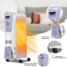 Load image into Gallery viewer, Gymax 1500W Oil Filled Space Heater Radiator w/ Adjustable Thermostat Home Office