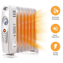 Load image into Gallery viewer, Gymax 700W Oil Filled Space Heater Radiator w/ Adjustable Thermostat Home Office