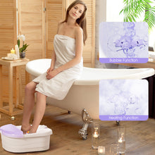 Load image into Gallery viewer, Gymax Foot Spa Massager w/ 4 Massage Rollers Heat Bubble Red Light Stress Relief