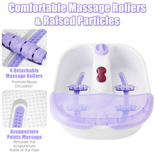 Load image into Gallery viewer, Gymax Foot Spa Massager w/ 4 Massage Rollers Heat Bubble Red Light Stress Relief