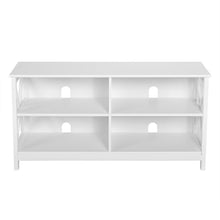 Load image into Gallery viewer, Gymax TV Stand Entertainment Media Center for TV's up to 55'' w/ Storage Shelves White