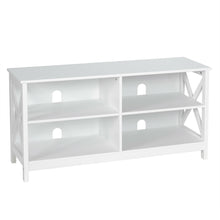 Load image into Gallery viewer, Gymax TV Stand Entertainment Media Center for TV's up to 55'' w/ Storage Shelves White