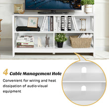 Load image into Gallery viewer, Gymax TV Stand Entertainment Media Center for TV's up to 55'' w/ Storage Shelves White
