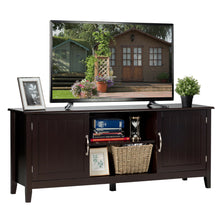 Load image into Gallery viewer, Gymax TV Stand Entertainment Media Center for TV's up to 65'' w/Storage Cabinets Brown