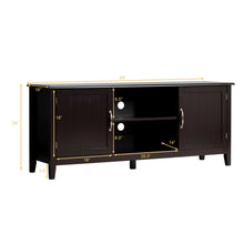 Load image into Gallery viewer, Gymax TV Stand Entertainment Media Center for TV's up to 65'' w/Storage Cabinets Brown