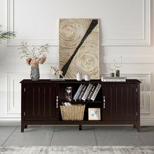 Load image into Gallery viewer, Gymax TV Stand Entertainment Media Center for TV's up to 65'' w/Storage Cabinets Brown