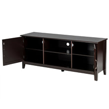 Load image into Gallery viewer, Gymax TV Stand Entertainment Media Center for TV's up to 65'' w/Storage Cabinets Brown