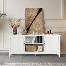 Load image into Gallery viewer, Gymax TV Stand Entertainment Media Center for TV's up to 65'' w/Storage Cabinets White