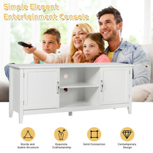 Load image into Gallery viewer, Gymax TV Stand Entertainment Media Center for TV's up to 65'' w/Storage Cabinets White