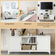 Load image into Gallery viewer, Gymax TV Stand Entertainment Media Center for TV's up to 65'' w/Storage Cabinets White
