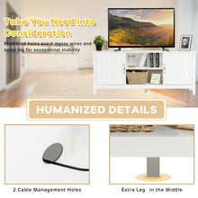 Load image into Gallery viewer, Gymax TV Stand Entertainment Media Center for TV's up to 65'' w/Storage Cabinets White