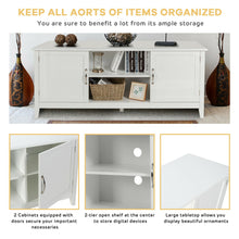Load image into Gallery viewer, Gymax TV Stand Entertainment Media Center for TV's up to 65'' w/Storage Cabinets White