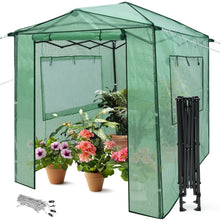 Load image into Gallery viewer, Gymax 6'x 8' Portable Walk-in Greenhouse Pop-up Folding Plant Gardening W/ Window