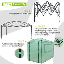 Load image into Gallery viewer, Gymax 6'x 8' Portable Walk-in Greenhouse Pop-up Folding Plant Gardening W/ Window