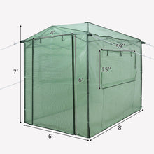 Load image into Gallery viewer, Gymax 6'x 8' Portable Walk-in Greenhouse Pop-up Folding Plant Gardening W/ Window