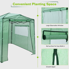 Load image into Gallery viewer, Gymax 6'x 8' Portable Walk-in Greenhouse Pop-up Folding Plant Gardening W/ Window