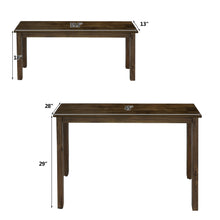 Load image into Gallery viewer, Gymax 3pcs Dining Set Modern Studio Collection Table with 2 Benches Wood Legs Coffee