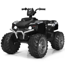 Load image into Gallery viewer, Gymax 12V Electric Kids Ride On Car ATV 4-Wheeler Quad w/ Music LED Light Black