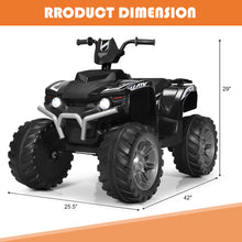 Load image into Gallery viewer, Gymax 12V Electric Kids Ride On Car ATV 4-Wheeler Quad w/ Music LED Light Black