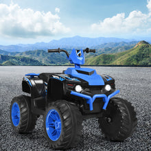 Load image into Gallery viewer, Gymax 12V Electric Kids Ride On Car ATV 4-Wheeler Quad w/ Music LED Light Navy