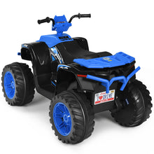 Load image into Gallery viewer, Gymax 12V Electric Kids Ride On Car ATV 4-Wheeler Quad w/ Music LED Light Navy