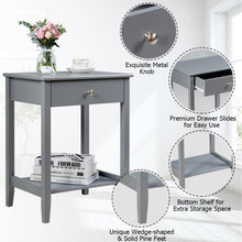 Load image into Gallery viewer, Gymax TV Stand Media Entertainment Center for TV's up to 70'' w/ Storage Cabinet Walnut
