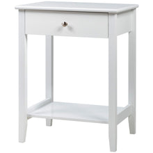 Load image into Gallery viewer, Gymax 2PCS Nightstand Sofa Side End Table Bedroom Living Room w/ Shelf Drawer White