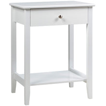 Load image into Gallery viewer, Gymax 2PCS Nightstand Sofa Side End Table Bedroom Living Room w/ Shelf Drawer White