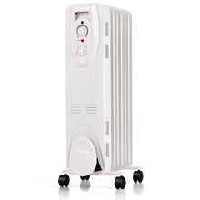 Load image into Gallery viewer, Gymax 1500W Portable Oil Filled Radiator Space Heater Home Office w/ Wheels