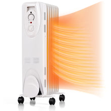 Load image into Gallery viewer, Gymax 1500W Portable Oil Filled Radiator Space Heater Home Office w/ Wheels
