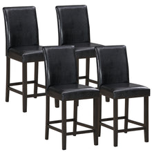 Load image into Gallery viewer, Gymax Set of 4 Bar Stools 25inch Counter Height Barstool Pub Chair w/Rubber Wood Legs