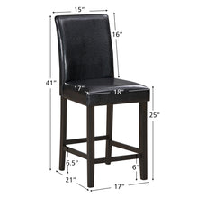 Load image into Gallery viewer, Gymax Set of 4 Bar Stools 25inch Counter Height Barstool Pub Chair w/Rubber Wood Legs