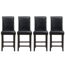 Load image into Gallery viewer, Gymax Set of 4 Bar Stools 25inch Counter Height Barstool Pub Chair w/Rubber Wood Legs