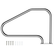 Load image into Gallery viewer, Gymax Swimming Pool Hand Rail 49'' Stainless Steel Mounted Pool Stair Rail w/Base Plate