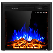 Load image into Gallery viewer, Gymax 26'' Electric Fireplace Embedded Insert Heater 750W/1500W w/ Remote Control