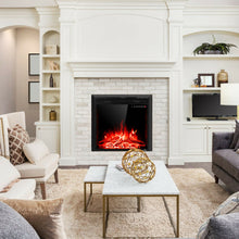 Load image into Gallery viewer, Gymax 26'' Electric Fireplace Embedded Insert Heater 750W/1500W w/ Remote Control