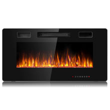 Load image into Gallery viewer, Gymax 36-inch Recessed Wall Mounted Electric Fireplace Heater w/ Remote Control