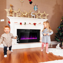 Load image into Gallery viewer, Gymax 36-inch Recessed Wall Mounted Electric Fireplace Heater w/ Remote Control