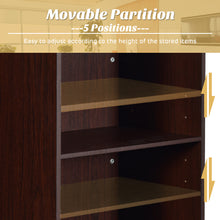 Load image into Gallery viewer, Gymax Wooden Floor Standing Podium Speaking Lectern w/ Adjustable Shelf & Pen Tray